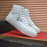 Cheap Philipp Plein PP High Tops Shoes For Men #1387888 Replica Wholesale [$92.00 USD] [ITEM#1387888] on Replica Philipp Plein PP High Tops Shoes
