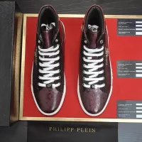 Cheap Philipp Plein PP High Tops Shoes For Men #1387889 Replica Wholesale [$92.00 USD] [ITEM#1387889] on Replica Philipp Plein PP High Tops Shoes