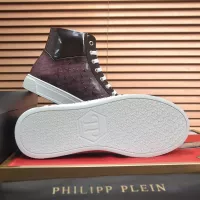 Cheap Philipp Plein PP High Tops Shoes For Men #1387889 Replica Wholesale [$92.00 USD] [ITEM#1387889] on Replica Philipp Plein PP High Tops Shoes