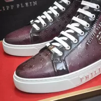 Cheap Philipp Plein PP High Tops Shoes For Men #1387889 Replica Wholesale [$92.00 USD] [ITEM#1387889] on Replica Philipp Plein PP High Tops Shoes