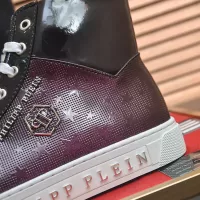 Cheap Philipp Plein PP High Tops Shoes For Men #1387889 Replica Wholesale [$92.00 USD] [ITEM#1387889] on Replica Philipp Plein PP High Tops Shoes