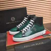 Cheap Philipp Plein PP High Tops Shoes For Men #1387891 Replica Wholesale [$92.00 USD] [ITEM#1387891] on Replica Philipp Plein PP High Tops Shoes