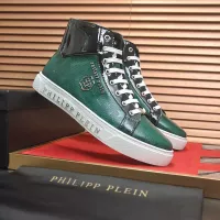 Cheap Philipp Plein PP High Tops Shoes For Men #1387891 Replica Wholesale [$92.00 USD] [ITEM#1387891] on Replica Philipp Plein PP High Tops Shoes