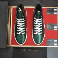 Cheap Philipp Plein PP High Tops Shoes For Men #1387891 Replica Wholesale [$92.00 USD] [ITEM#1387891] on Replica Philipp Plein PP High Tops Shoes