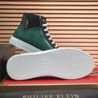 Cheap Philipp Plein PP High Tops Shoes For Men #1387891 Replica Wholesale [$92.00 USD] [ITEM#1387891] on Replica Philipp Plein PP High Tops Shoes