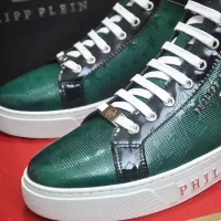 Cheap Philipp Plein PP High Tops Shoes For Men #1387891 Replica Wholesale [$92.00 USD] [ITEM#1387891] on Replica Philipp Plein PP High Tops Shoes