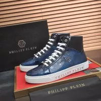 Cheap Philipp Plein PP High Tops Shoes For Men #1387892 Replica Wholesale [$92.00 USD] [ITEM#1387892] on Replica Philipp Plein PP High Tops Shoes