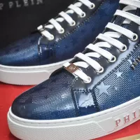 Cheap Philipp Plein PP High Tops Shoes For Men #1387892 Replica Wholesale [$92.00 USD] [ITEM#1387892] on Replica Philipp Plein PP High Tops Shoes