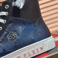 Cheap Philipp Plein PP High Tops Shoes For Men #1387892 Replica Wholesale [$92.00 USD] [ITEM#1387892] on Replica Philipp Plein PP High Tops Shoes