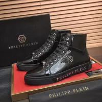 Cheap Philipp Plein PP High Tops Shoes For Men #1387894 Replica Wholesale [$92.00 USD] [ITEM#1387894] on Replica Philipp Plein PP High Tops Shoes