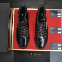 Cheap Philipp Plein PP High Tops Shoes For Men #1387894 Replica Wholesale [$92.00 USD] [ITEM#1387894] on Replica Philipp Plein PP High Tops Shoes
