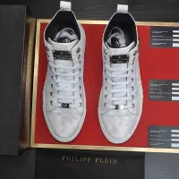 Cheap Philipp Plein PP High Tops Shoes For Men #1387896 Replica Wholesale [$92.00 USD] [ITEM#1387896] on Replica Philipp Plein PP High Tops Shoes
