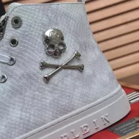 Cheap Philipp Plein PP High Tops Shoes For Men #1387896 Replica Wholesale [$92.00 USD] [ITEM#1387896] on Replica Philipp Plein PP High Tops Shoes