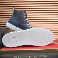 Cheap Philipp Plein PP High Tops Shoes For Men #1387897 Replica Wholesale [$92.00 USD] [ITEM#1387897] on Replica Philipp Plein PP High Tops Shoes