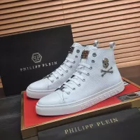 Cheap Philipp Plein PP High Tops Shoes For Men #1387901 Replica Wholesale [$92.00 USD] [ITEM#1387901] on Replica Philipp Plein PP High Tops Shoes