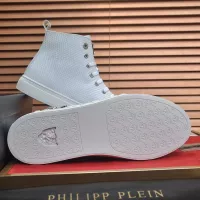 Cheap Philipp Plein PP High Tops Shoes For Men #1387901 Replica Wholesale [$92.00 USD] [ITEM#1387901] on Replica Philipp Plein PP High Tops Shoes