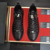 Cheap Philipp Plein PP High Tops Shoes For Men #1387903 Replica Wholesale [$92.00 USD] [ITEM#1387903] on Replica Philipp Plein PP High Tops Shoes