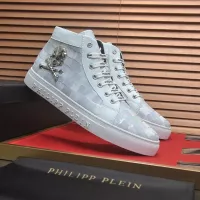 Cheap Philipp Plein PP High Tops Shoes For Men #1387906 Replica Wholesale [$92.00 USD] [ITEM#1387906] on Replica Philipp Plein PP High Tops Shoes