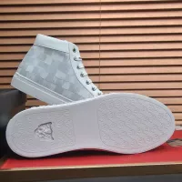 Cheap Philipp Plein PP High Tops Shoes For Men #1387906 Replica Wholesale [$92.00 USD] [ITEM#1387906] on Replica Philipp Plein PP High Tops Shoes