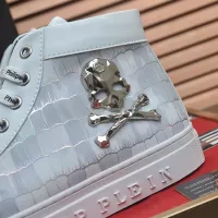 Cheap Philipp Plein PP High Tops Shoes For Men #1387906 Replica Wholesale [$92.00 USD] [ITEM#1387906] on Replica Philipp Plein PP High Tops Shoes