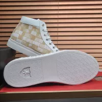 Cheap Philipp Plein PP High Tops Shoes For Men #1387907 Replica Wholesale [$92.00 USD] [ITEM#1387907] on Replica Philipp Plein PP High Tops Shoes