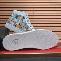 Cheap Philipp Plein PP High Tops Shoes For Men #1387909 Replica Wholesale [$92.00 USD] [ITEM#1387909] on Replica Philipp Plein PP High Tops Shoes