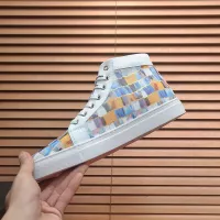 Cheap Philipp Plein PP High Tops Shoes For Men #1387909 Replica Wholesale [$92.00 USD] [ITEM#1387909] on Replica Philipp Plein PP High Tops Shoes