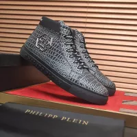 Cheap Philipp Plein PP High Tops Shoes For Men #1387911 Replica Wholesale [$92.00 USD] [ITEM#1387911] on Replica Philipp Plein PP High Tops Shoes
