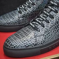 Cheap Philipp Plein PP High Tops Shoes For Men #1387911 Replica Wholesale [$92.00 USD] [ITEM#1387911] on Replica Philipp Plein PP High Tops Shoes