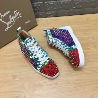 Cheap Christian Louboutin High Top Shoes For Men #1388030 Replica Wholesale [$96.00 USD] [ITEM#1388030] on Replica Christian Louboutin High Top Shoes