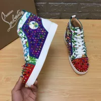 Cheap Christian Louboutin High Top Shoes For Men #1388030 Replica Wholesale [$96.00 USD] [ITEM#1388030] on Replica Christian Louboutin High Top Shoes