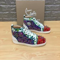 Cheap Christian Louboutin High Top Shoes For Women #1388031 Replica Wholesale [$96.00 USD] [ITEM#1388031] on Replica Christian Louboutin High Top Shoes