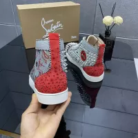 Cheap Christian Louboutin High Top Shoes For Men #1388034 Replica Wholesale [$96.00 USD] [ITEM#1388034] on Replica Christian Louboutin High Top Shoes