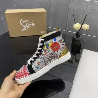 Cheap Christian Louboutin High Top Shoes For Men #1388037 Replica Wholesale [$96.00 USD] [ITEM#1388037] on Replica Christian Louboutin High Top Shoes