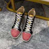 Cheap Christian Louboutin High Top Shoes For Men #1388037 Replica Wholesale [$96.00 USD] [ITEM#1388037] on Replica Christian Louboutin High Top Shoes