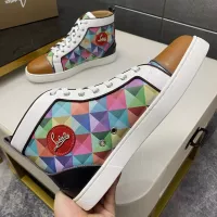 Cheap Christian Louboutin High Top Shoes For Men #1388040 Replica Wholesale [$98.00 USD] [ITEM#1388040] on Replica Christian Louboutin High Top Shoes