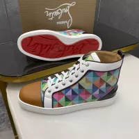 Cheap Christian Louboutin High Top Shoes For Men #1388040 Replica Wholesale [$98.00 USD] [ITEM#1388040] on Replica Christian Louboutin High Top Shoes
