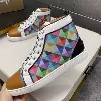 Cheap Christian Louboutin High Top Shoes For Men #1388040 Replica Wholesale [$98.00 USD] [ITEM#1388040] on Replica Christian Louboutin High Top Shoes