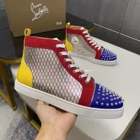 Cheap Christian Louboutin High Top Shoes For Men #1388042 Replica Wholesale [$98.00 USD] [ITEM#1388042] on Replica Christian Louboutin High Top Shoes