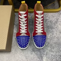 Cheap Christian Louboutin High Top Shoes For Men #1388042 Replica Wholesale [$98.00 USD] [ITEM#1388042] on Replica Christian Louboutin High Top Shoes