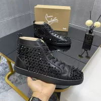 Cheap Christian Louboutin High Top Shoes For Men #1388046 Replica Wholesale [$98.00 USD] [ITEM#1388046] on Replica Christian Louboutin High Top Shoes