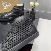 Cheap Christian Louboutin High Top Shoes For Men #1388046 Replica Wholesale [$98.00 USD] [ITEM#1388046] on Replica Christian Louboutin High Top Shoes