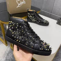 Cheap Christian Louboutin High Top Shoes For Men #1388050 Replica Wholesale [$98.00 USD] [ITEM#1388050] on Replica Christian Louboutin High Top Shoes