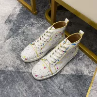 Cheap Christian Louboutin High Top Shoes For Men #1388056 Replica Wholesale [$102.00 USD] [ITEM#1388056] on Replica Christian Louboutin High Top Shoes