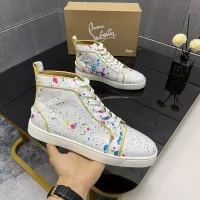 Cheap Christian Louboutin High Top Shoes For Women #1388058 Replica Wholesale [$102.00 USD] [ITEM#1388058] on Replica Christian Louboutin High Top Shoes