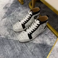 Cheap Christian Louboutin High Top Shoes For Men #1388060 Replica Wholesale [$98.00 USD] [ITEM#1388060] on Replica Christian Louboutin High Top Shoes