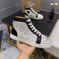 Cheap Christian Louboutin High Top Shoes For Women #1388061 Replica Wholesale [$98.00 USD] [ITEM#1388061] on Replica Christian Louboutin High Top Shoes