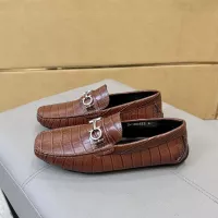 Cheap Salvatore Ferragamo Leather Shoes For Men #1388086 Replica Wholesale [$96.00 USD] [ITEM#1388086] on Replica Salvatore Ferragamo Leather Shoes
