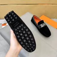 Cheap Hermes Leather Shoes For Men #1388090 Replica Wholesale [$98.00 USD] [ITEM#1388090] on Replica Hermes Leather Shoes