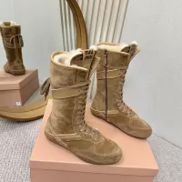 Cheap MIU MIU Boots For Women #1388322 Replica Wholesale [$140.00 USD] [ITEM#1388322] on Replica MIU MIU Boots